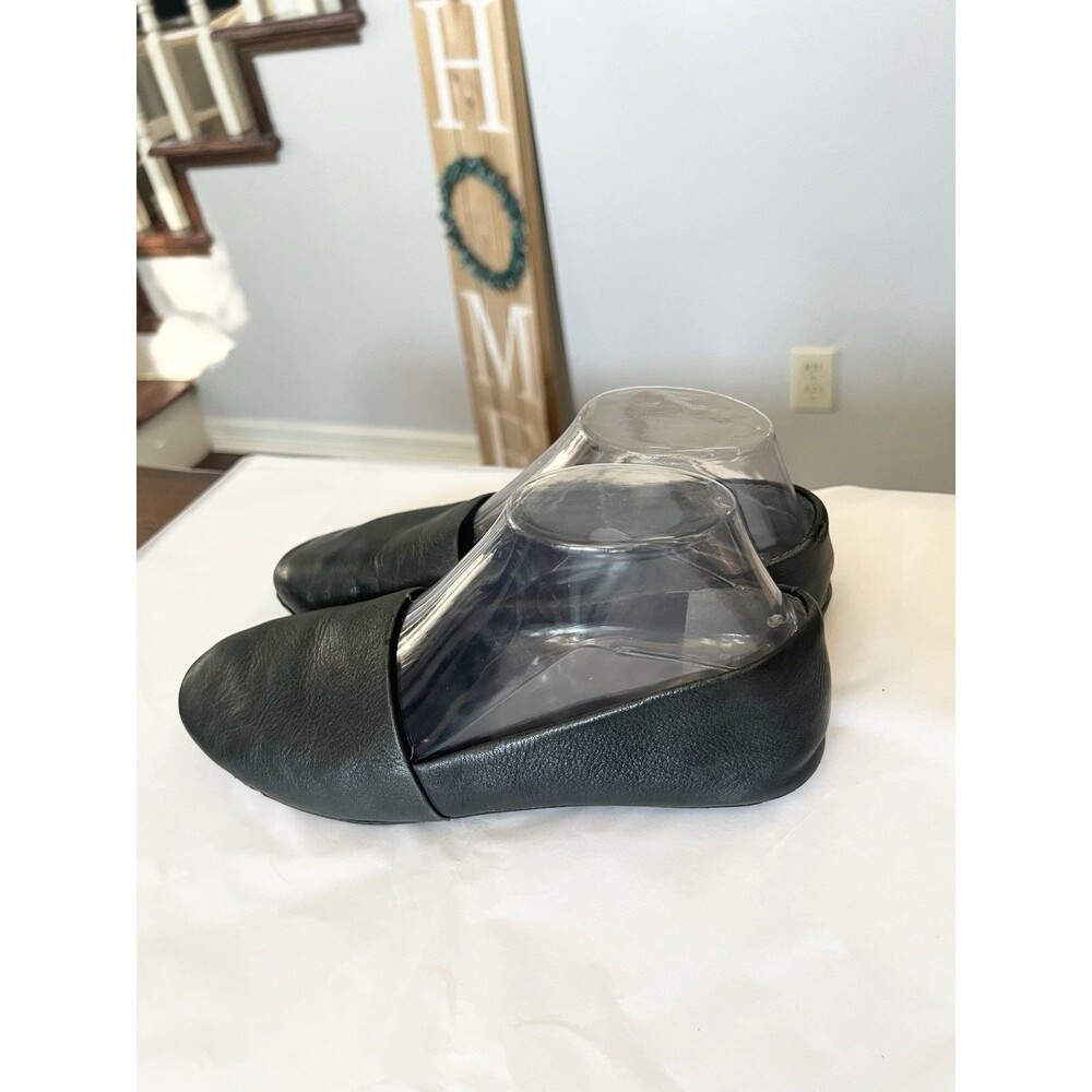 Slip On Mules By Kenneth Cole Driving Loafer Black Leather Moccasin Size 8 39
